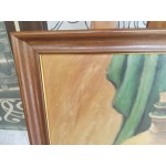 Картина масло на платно от Испания, хубава дъбова рамка - 3598